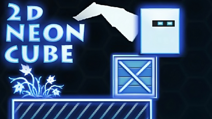  Зображення 2D Neon Cube 