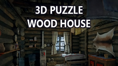  Зображення 3D PUZZLE - Wood House 