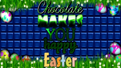  Зображення Chocolate makes you happy: Easter 